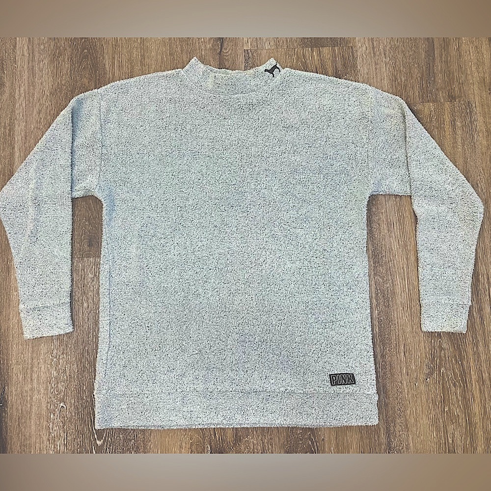 Victoria's Secret PINK Mock Neck Stadium‎ Oversized Sweatshirt